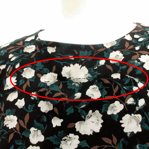 クラネ Clane 1 S ワンピース ロング ミモレ丈 長袖 花柄 プリーツ 黒 白 緑 Ek レディース 081 ベクトルパーク