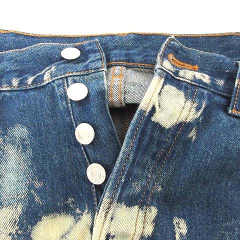 グッチ GUCCI 17SS デニムパンツ BLEACH DENIM ブリーチ デニム ボタン 