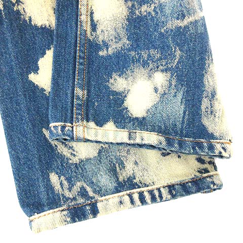 グッチ GUCCI 17SS デニムパンツ BLEACH DENIM ブリーチ デニム ボタン 