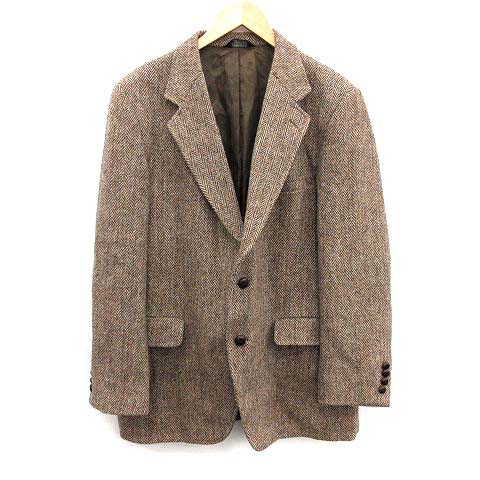 ハリスツイード Harris Tweed Kuppenheimer テーラードジャケット シングル 2b センターベント ヘリンボーン 茶 ブラウン Kh メンズ 081 ベクトルパーク