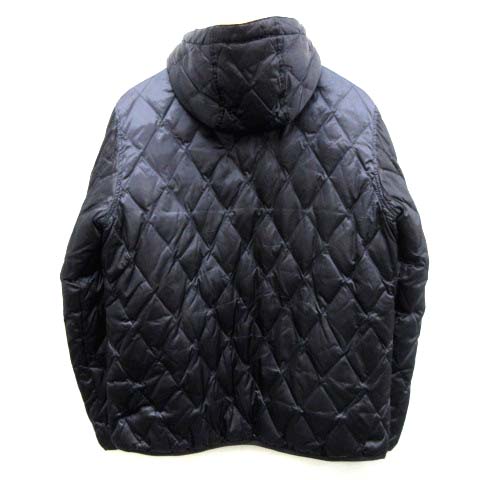 ポールスミス　リバーシブル　ネイビー/ブラック　キルティング ダウンジャケット キルティングスワール 2つ折り財布（ブラック） ｜ポール・スミス