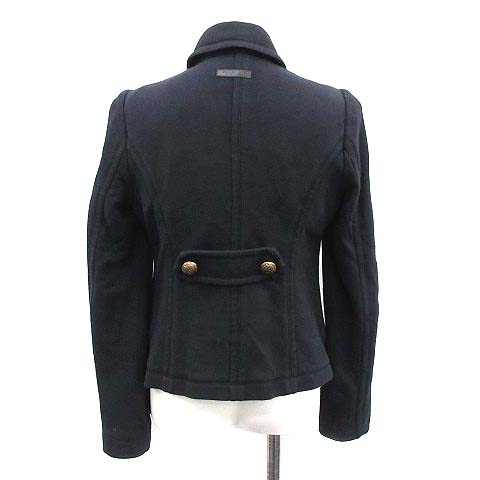 BURBERRY ネイビー テーラードジャケット コットン バーバリー