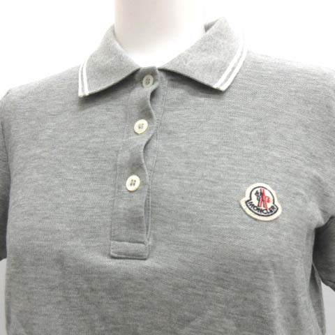 MONCLER グレー ポロシャツ XS レディース MONCLER グレー ポロシャツ XS レディース