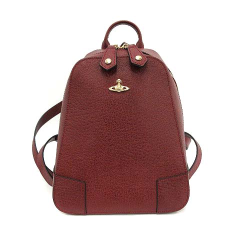 ★美品★ヴィヴィアン ウエストウッド エグゼクティブ ミニリュック ボルドー 希少✨ ヴィヴィアンウエストウッド エグゼクティブ ミニ