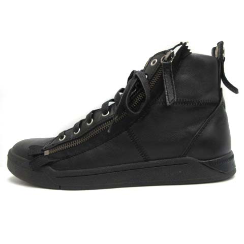 ディーゼル DIESEL 25.5cm スニーカー ハイカット レザー S