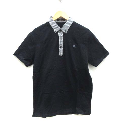 バーバリーブラックレーベル BURBERRY BLACK LABEL 3 L ポロシャツ 襟 