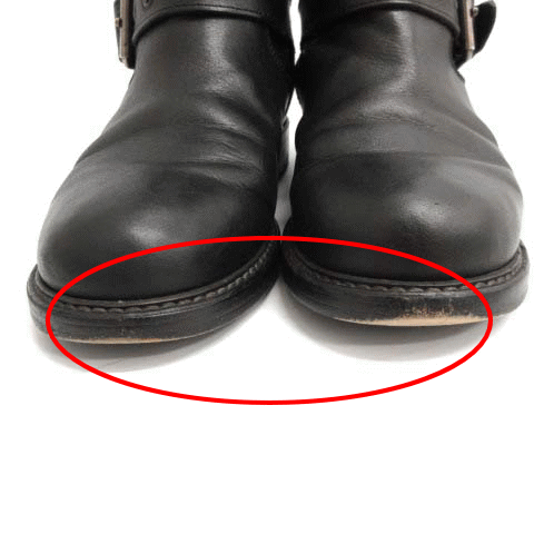 ブッテロ Buttero 37 23cm エンジニアブーツ ショート レザー 黒 ブラック Ek レディース 081 ベクトルパーク