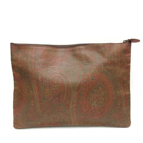 エトロ Etro クラッチバッグ ペイズリー柄 茶 ブラウン Oi D メンズ レディース 081 ベクトルパーク エトロ Etro クラッチバッグ ペイズリー柄 茶 ブラウン Oi D メンズ レディース 081 ベクトルパーク