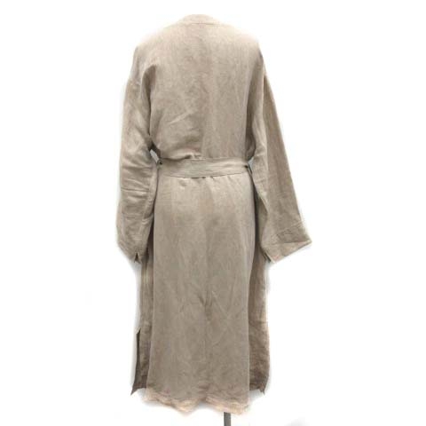 イエナ スローブ Iena Slobe ss ガーゼガウンコート 春アウター ロング 麻 リネン ベージュ St レディース 081 ベクトルパーク