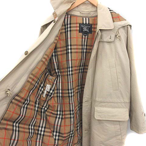 Burberrys ビンテージ ステンカラーコート ロングノバチェック ライナー Burberrys ステンカラーコート ノバチェック ライナー,ファー