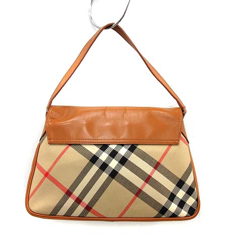 □新品同様□ BURBERRY バーバリー ノバチェック ナイロン×レザー 巾着  