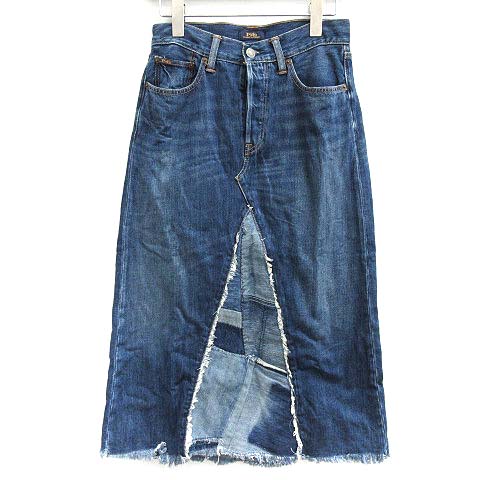 ポロ ラルフローレン POLO RALPH LAUREN 26 デニムスカート ロング  