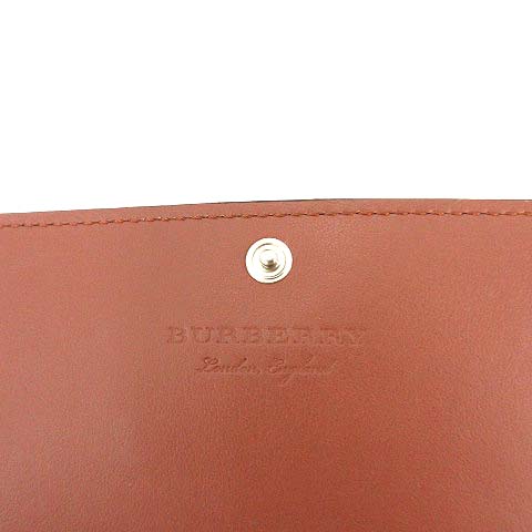 バーバリー BURBERRY 長財布 二つ折り ペイント イタリア製 黒