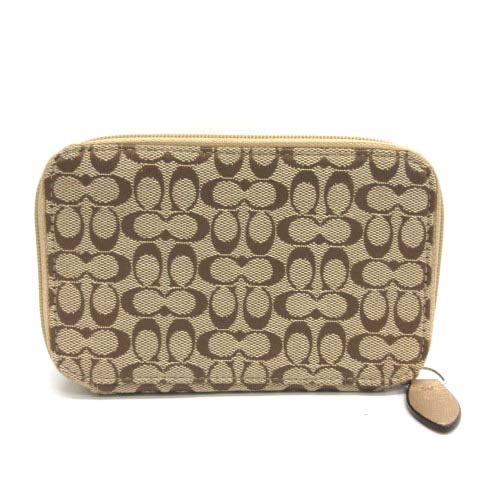 コーチ COACH ミニシグネチャー アクセサリーケース ジュエリーポーチ 