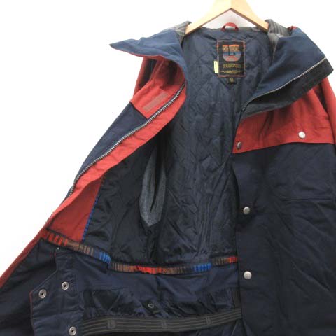 【美品】BLUE BLOOD スノーボードジャケット ネイビー×レッド Mサイズ 美品】BLUE BLOOD スノーボードジャケット ネイビー×レッド Mサイズ