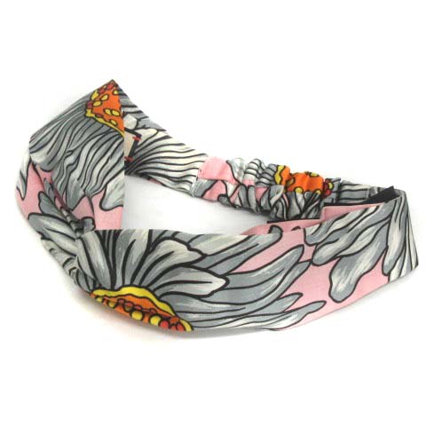 グッチ GUCCI ヘアバンド カチューシャ シルク フラワープリント 花柄