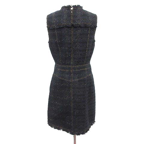 トリーバーチ TORY BURCH ワンピース ツイード ラメ感 ノースリーブ  