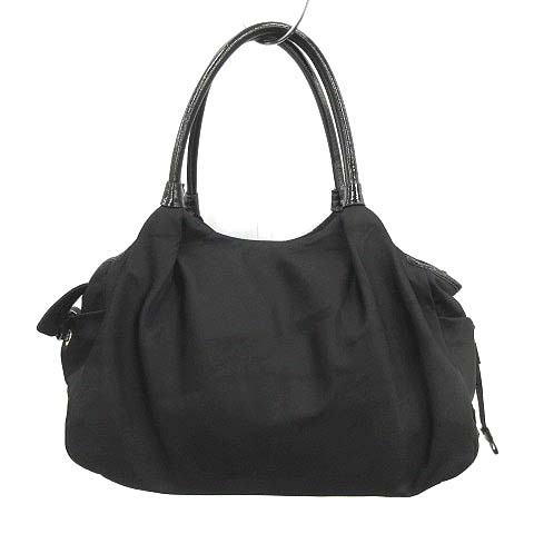 ケイトスペード　黒ナイロン　マザーズバッグ ケイトスペード KATE SPADE マザーズバッグ トート ナイロン 黒
