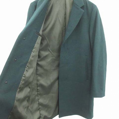 アバハウス Abahouse メルトンチェスターコート ミディアム 44 S カーキ 緑 グリーン Pj メンズ 081 ベクトルパーク