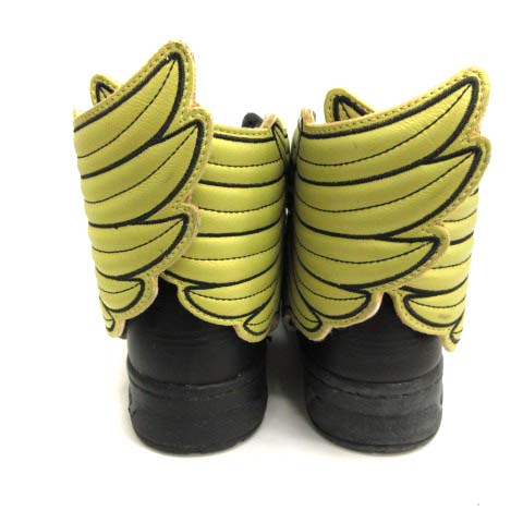 adidas ジェレミースコット黒/黄 ハイカット バスケットシューズ USED】adidas×JEREMY SCOTT(アディダス×ジェレミースコット