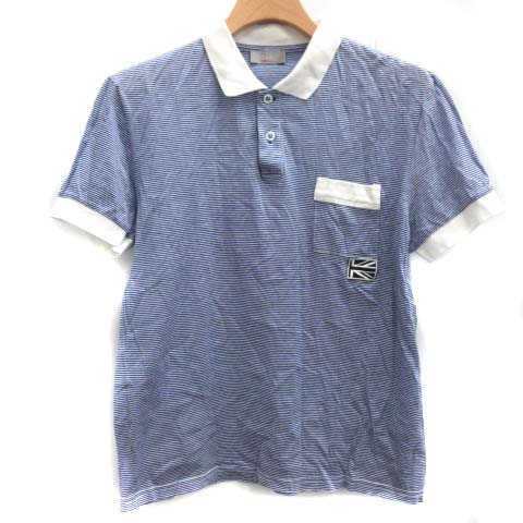 ディオールオム Dior HOMME 06SS XS エディ期 ポロシャツ ボーダー 