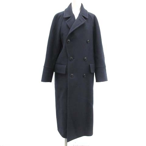 B Y ユナイテッドアローズ Beauty Youth ビューティー ユース Hamiltonwoolmixロングｐコート ピーコート ロング ウール ダブルボタン M 紺 ネイビー Oi レディース 081 ベクトルパーク