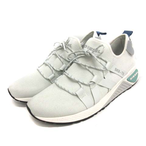DIESEL◆スニーカー ブルー グレー DIESEL - 【WHITE/BLUE】ディーゼル スニーカー メンズ