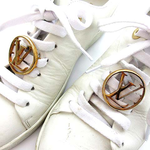 ヴィトン フロントローラインスニーカー 24cm レディース ホワイト