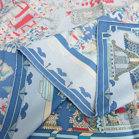 エルメス HERMES カレ 90 スカーフ シルク 天体と太陽 古代インカ帝国  