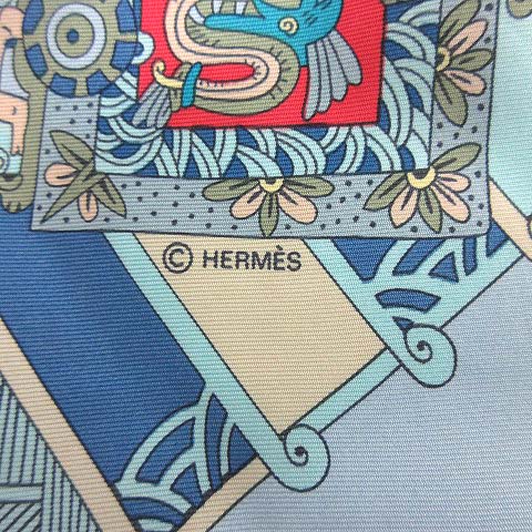 エルメス HERMES カレ 90 スカーフ シルク 天体と太陽 古代インカ帝国  