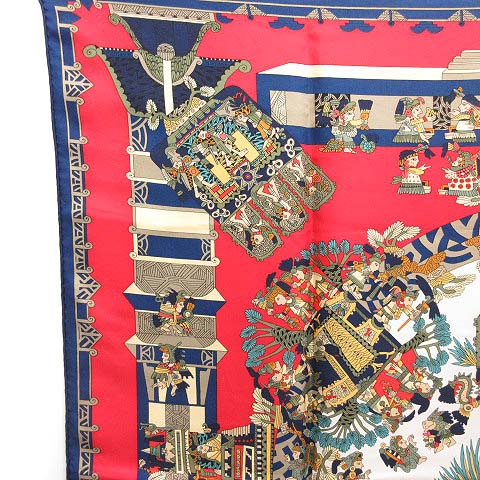 エルメス HERMES カレ 90 スカーフ シルク ASTRES et SOLEILS 天体と  