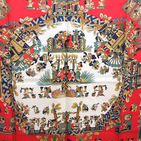 エルメス HERMES カレ 90 スカーフ シルク ASTRES et SOLEILS 天体と