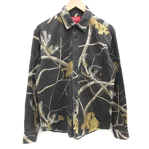 シュプリーム SUPREME 17AW リアルツリーカモフランネルシャツ 
