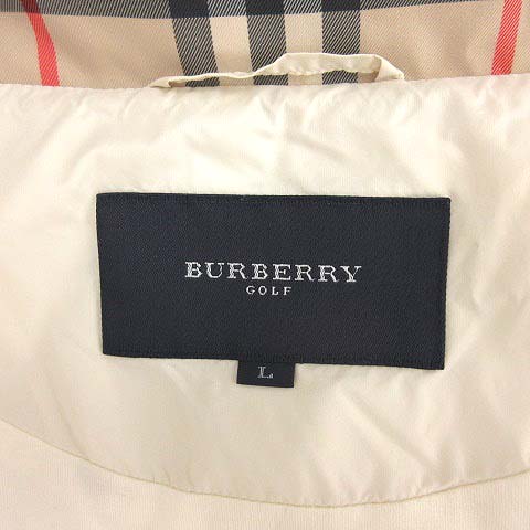 バーバリーゴルフ BURBERRY GOLF ダウンベスト 襟ノバチェック ロゴ
