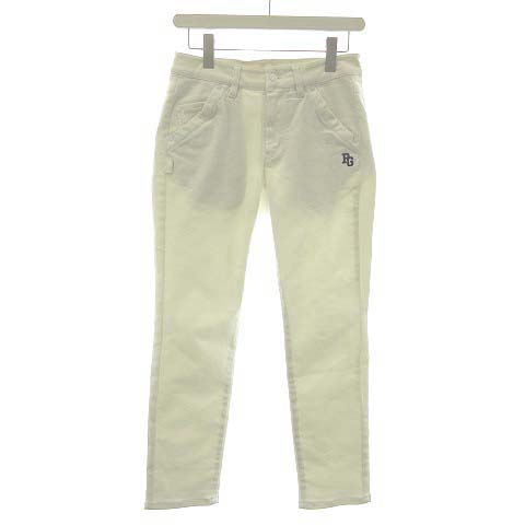 パーリーゲイツ PEARLY GATES パンツ 刺繍 PG 89 ロゴ 00 XS 白 オフ  