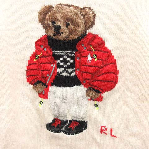 Polo Ralph Lauren 赤 クマ刺繍 セーター XS