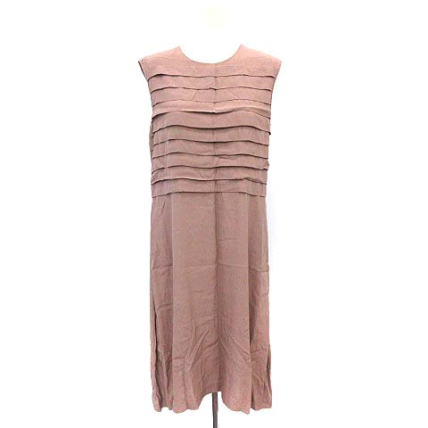 マルニ Marni ワンピース ティアード ひざ丈 ノースリーブ 薄手 40 M ピンクブラウン G レディース 081 ベクトルパーク