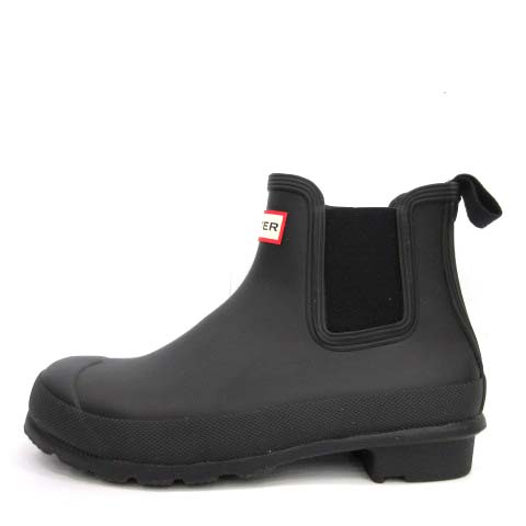 ハンター Hunter レインブーツ ショートブーツ サイドゴア ラバー Uk5 24cm 黒 ブラック Pj レディース 081 ベクトルパーク