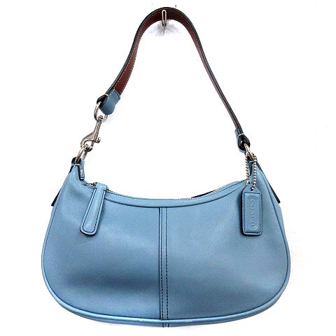 コーチ COACH ハンドバッグ ミニ ワンショルダー レザー 7593 水色  