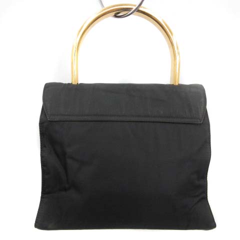 プラダ PRADA ハンドバッグ ワンハンドル ナイロン ゴールドハンドル 