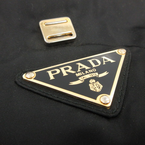 プラダ PRADA ハンドバッグ ワンハンドル ナイロン ゴールドハンドル