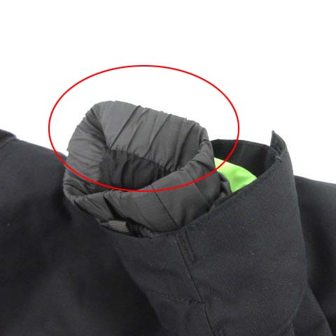 THE NORTH FACE フード付きジャケット 黒/緑 ザノースフェイス THE NORTH FACE 子供服 マウンテンパーカー