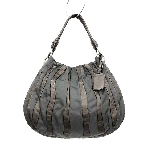 プラダ PRADA ワンショルダーバッグ ハンドバッグ レザー ナイロン 