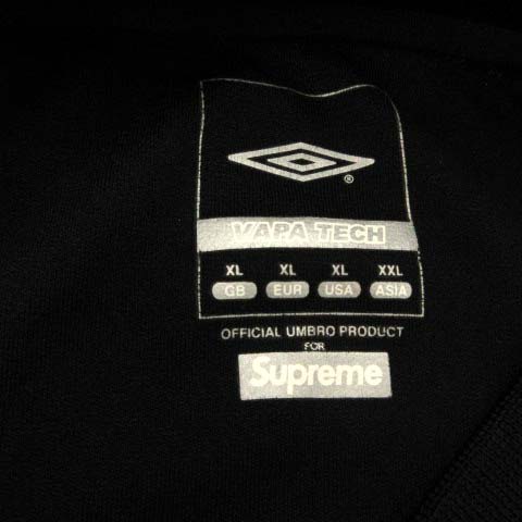 シュプリーム SUPREME Umbro XXL Tシャツ カットソー 長袖 黒 ブラック