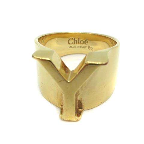 クロエ CHLOE 指輪 リング イニシャル Y 52 12号 ゴールド色 /EK □OH 