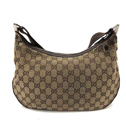 グッチ GUCCI ショルダーバッグ GGキャンバス 茶 ブラウン 122790 /YI9