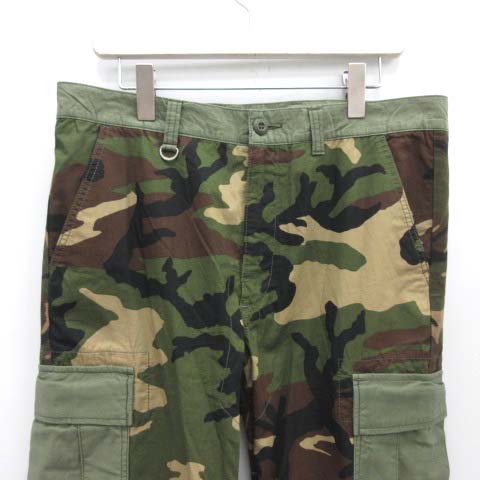 SOPHNET. カモフラージュカーゴパンツ 迷彩 M