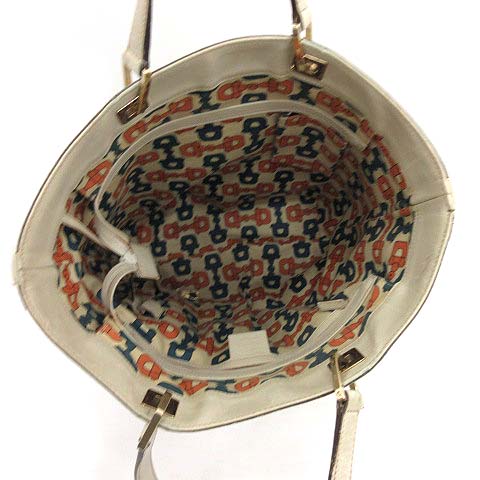 GUCCI グッチ GG型押しロゴ ハンドバッグ オフホワイトシマレザー グッチ GUCCI GG シマ トートバッグ ハンドバッグ レザー