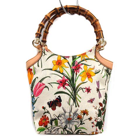 グッチ GUCCI フローラ バンブー ハンドバッグ トートバッグ 花柄 