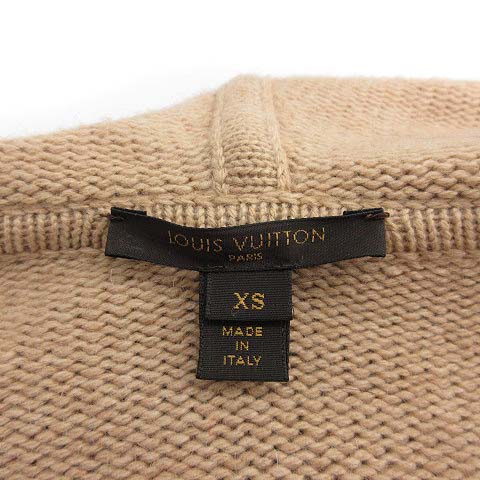 ルイヴィトン LOUIS VUITTON パーカー ニット 切替 キャメル